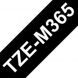 Brother TZE-M365 labelprinter-tape Wit op zwart