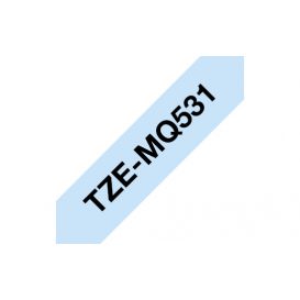 Brother TZEMQ531 labelprinter-tape Zwart op blauw TZe