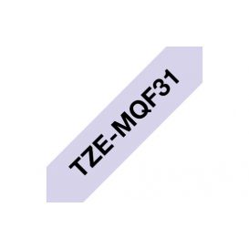 Brother TZE-MQF31 labelprinter-tape Zwart