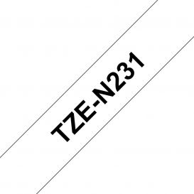 Brother TZE-N231 labelprinter-tape Zwart op wit TZ