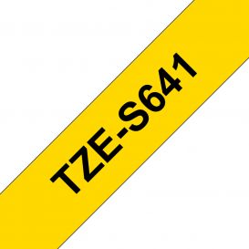 Brother TZE-S641 labelprinter-tape Zwart op geel TZ