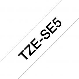 Brother TZE-SE5 labelprinter-tape Zwart op wit TZ/TZe
