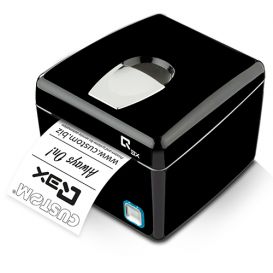 Custom Q3X bonprinter, direct thermisch, 203 dpi, USB, RS232, cutter, zwart