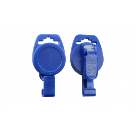 Jojo, 32mm, Blauw. non-magnetisch, geschikt om te dragen bij MRI scanners, prijs per stuk, verpakt per 100 stuks