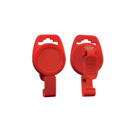 Jojo, 32mm, Rood, non-magnetisch, geschikt om te dragen bij MRI scanners, prijs per stuk, verpakt per 100 stuks