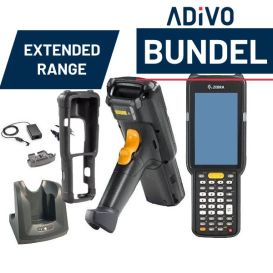 Zebra MC3300x bundel (extended  range scanner met gungrip, case en cradle)