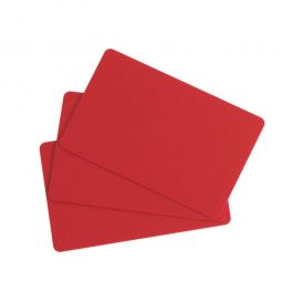 Evolis plastic card, 100 pcs., red