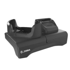 Zebra oplaadstation, USB/Ethernet, voor 1x device en 1x reserve batterij, incl. voeding en DC kabel, apart bestellen: netsnoer, geschikt voor de TC73, TC78