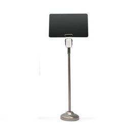 Edelstalen Prijskaarthouder, 18 cm hoog