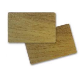 Ultracard PVC card m. houtmotief, pak a 500 stuks