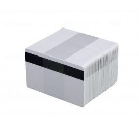 Zebra PVC Pasjes, met LoCo magneetstrip, 30 mil (0,76 mm) -> Per 500 stuks