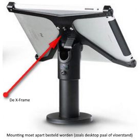 Ergonomic Solutions X-Frame, Geschikt voor de iPad Mini 4 (2015), iPad Mini (2019), Kleur wit, Apart bestellen: Mounting